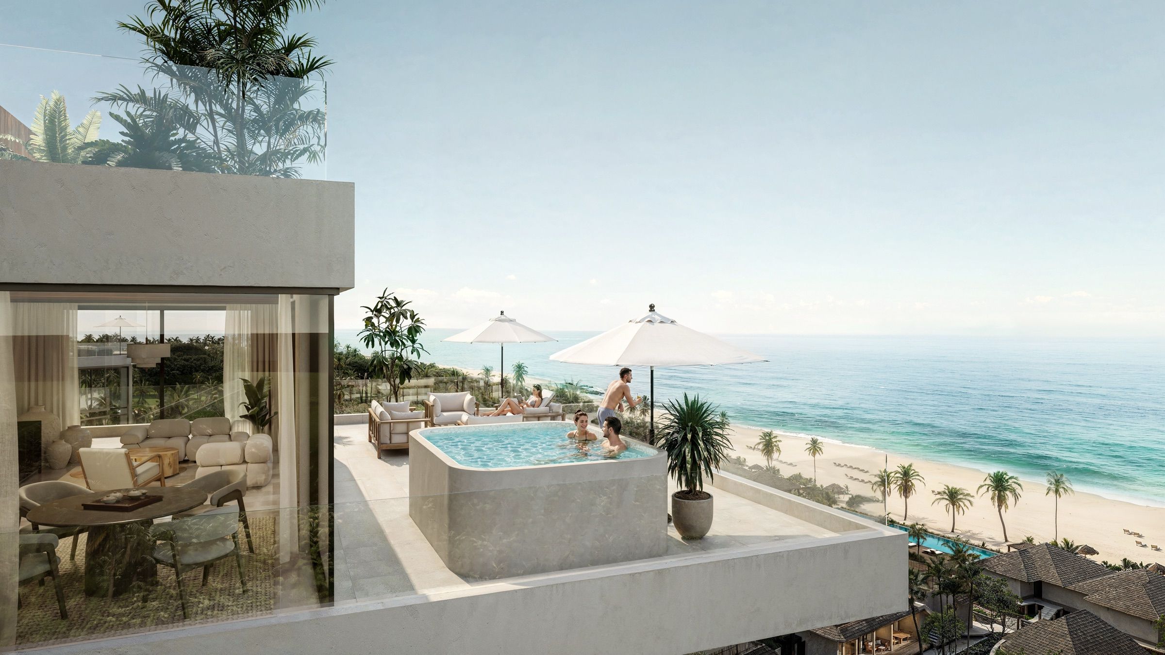 Rooftop terrace at Samawa