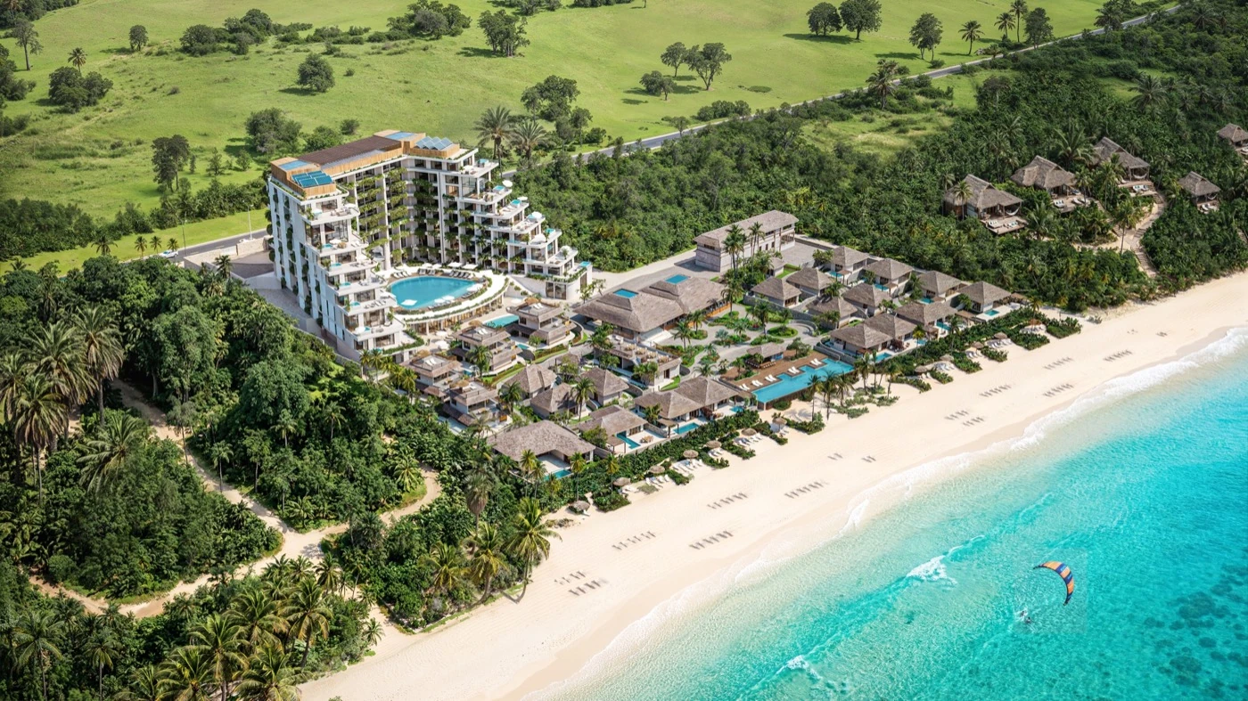 Render of Samawa Beach Resort in Paje